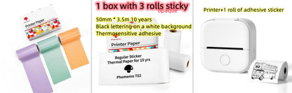 Portable Mini Thermal Label Printer Home Photo Printer.