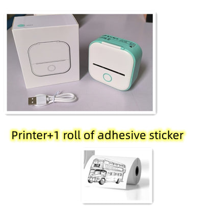 Portable Mini Thermal Label Printer Home Photo Printer.
