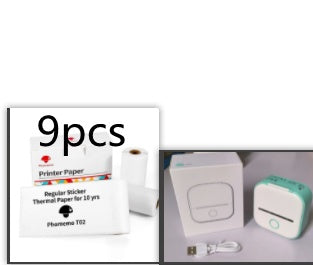 Portable Mini Thermal Label Printer Home Photo Printer.