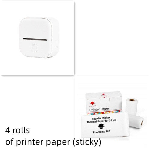 Portable Mini Thermal Label Printer Home Photo Printer.