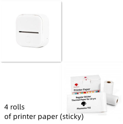 Portable Mini Thermal Label Printer Home Photo Printer.