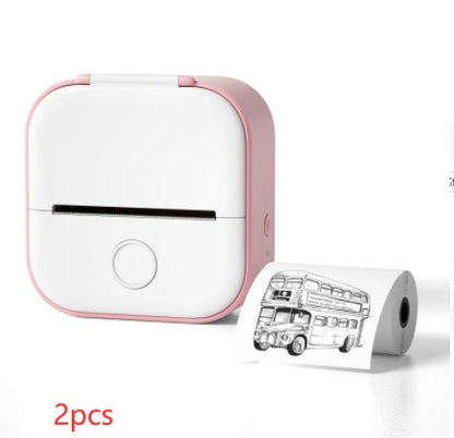 Portable Mini Thermal Label Printer Home Photo Printer.
